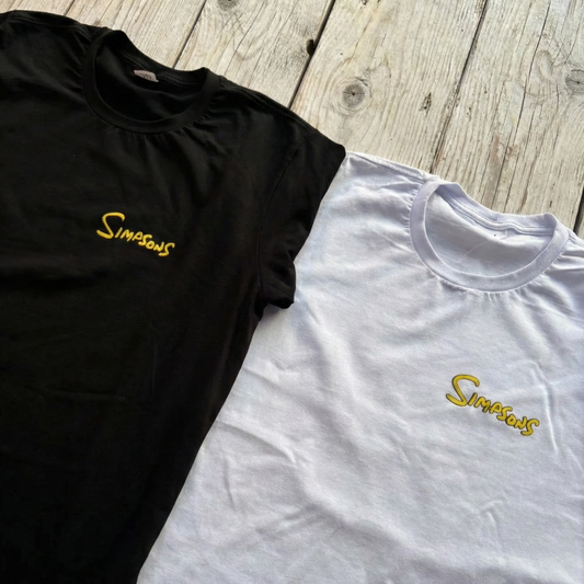 Conjunto Camisetas de Casal – Simpsons “Homer & Marge” (Estampa Frente e Costas)