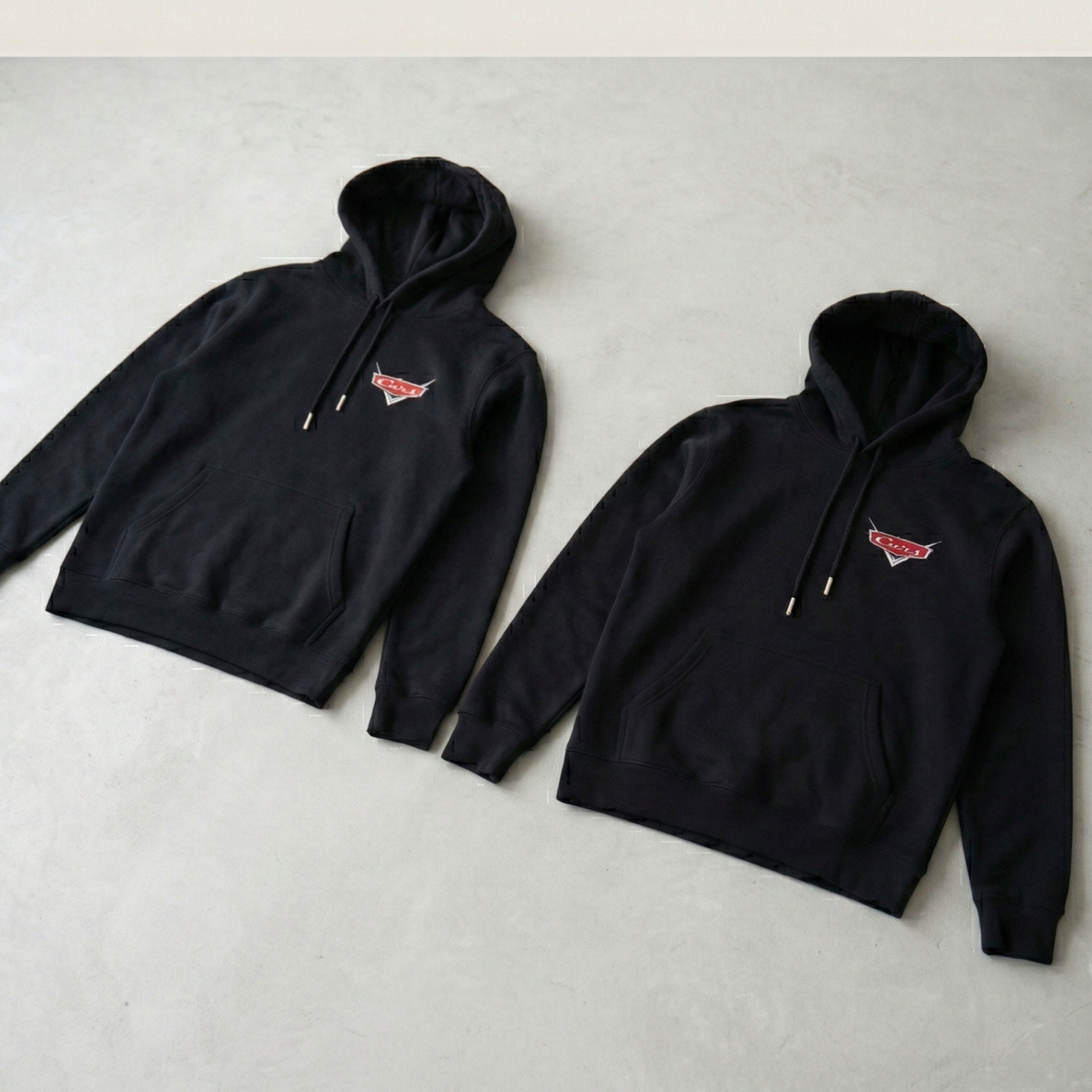 Conjunto Moletom de Casal – Carros “McQueen & Sally” (Estampa Frente e Costas)